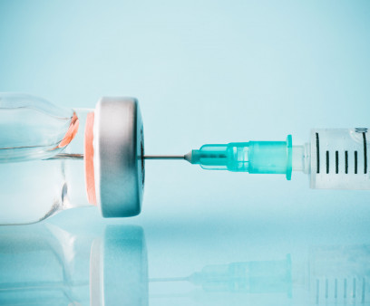 vial and needle vaccine injection medication