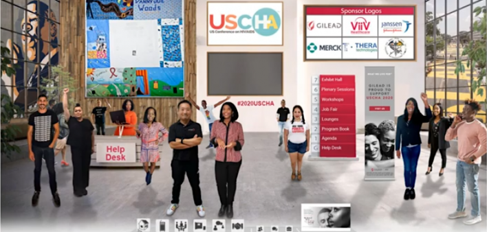 The virtual lobby of USCHA