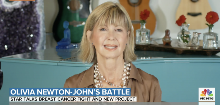 Olivia Newton-John discusses her new cancer foundation with NBC' News Natalie Morales on Today.