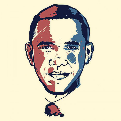 illustration of Barak Obama
