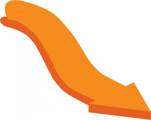 downward arrows grahic