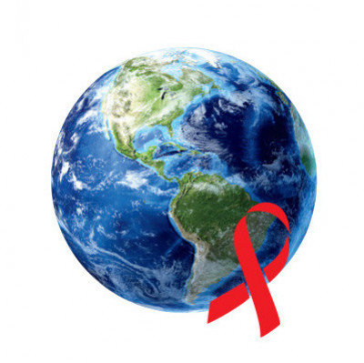 Globe Earth Red Ribbon