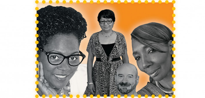 From left: Acintia Wright, Silvia Valerio, Bruce Ward and Arthurine Cookie Thompson