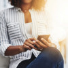 woman using smart phone