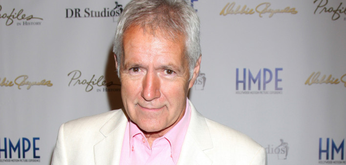 Alex Trebek at the “Debbie Reynolds: The Auction Finale” VIP Reception at Debbie Reynolds Dance Studio on May 14, 2014 in North Hollywood, CA