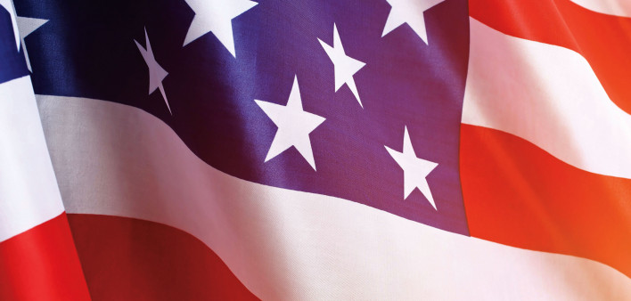 waving american flag