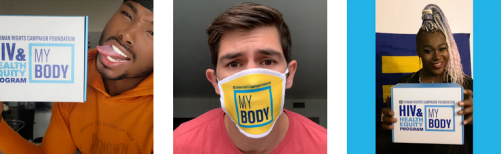 HRC My Body HIV campaign and boxes