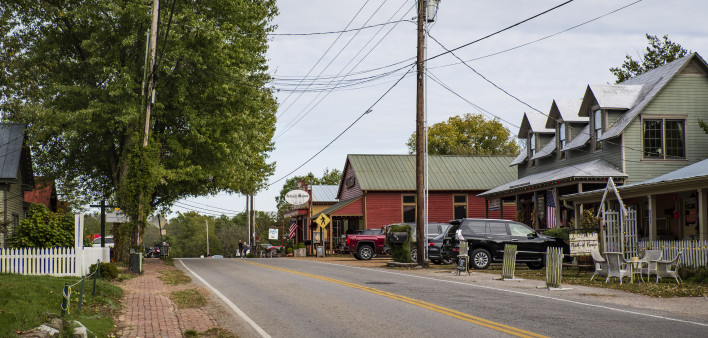 Main Street of Leiper's Fork, Tennessee
