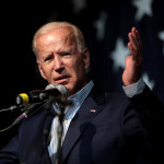 Former Vice President of the United States Joe Biden speaking with attendees at the 2019 Iowa Democratic Wing Ding at Surf Ballroom in Clear Lake, Iowa