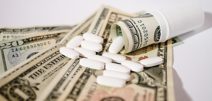 pills and money