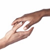 two hand reaching