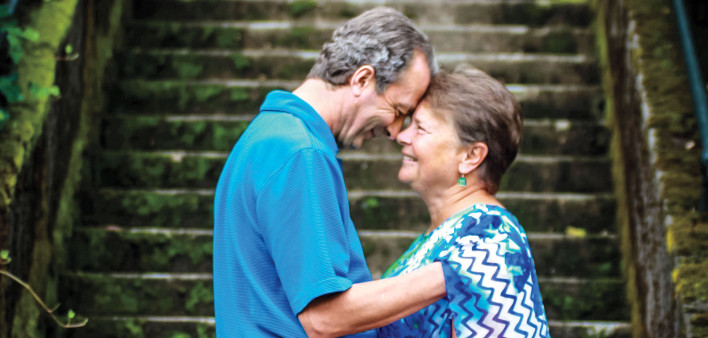 Dann Wonser and his wife, Genevieve  de Renne