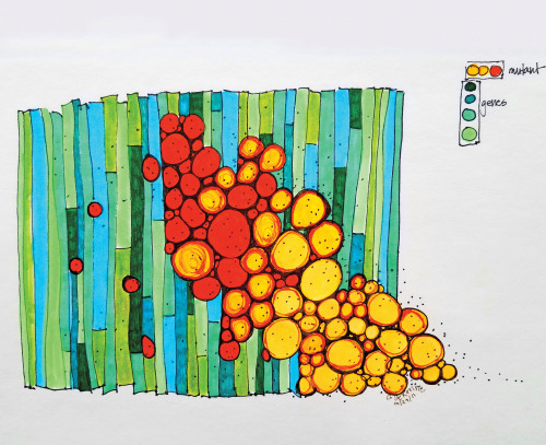 A painting by Genevieve de Renne
