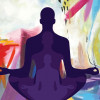 illustrtion cope with stress meditation yoga