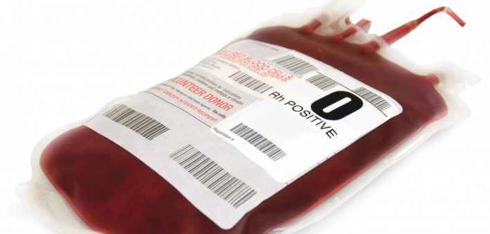 bag of o positive blood