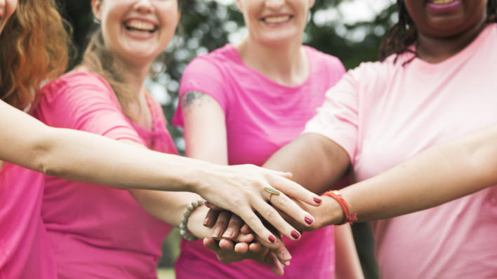 Women fighting breast cancer