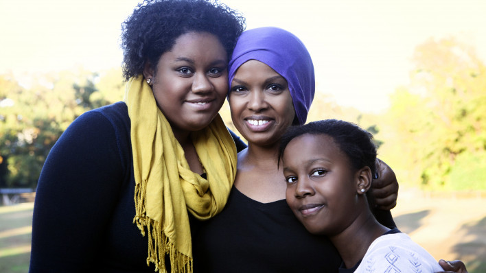 Mother with Cancer and Daughters