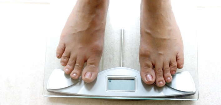 feet on scale weight