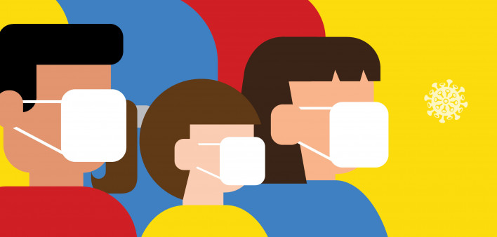 People wearing protective Medical mask for prevent virus Wuhan Covid-19