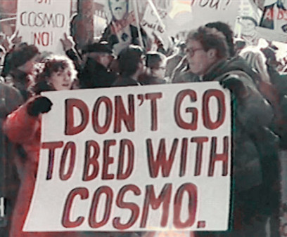 The Women’s Caucus of ACT UP New York stages its first protest.