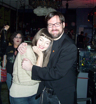 WIth Azure in Los Angeles at The Galaxy Gallery gig.