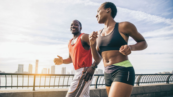 couple running