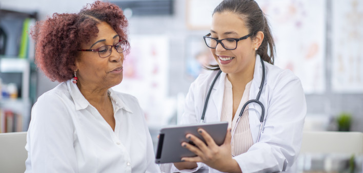 Visit to the doctor patient