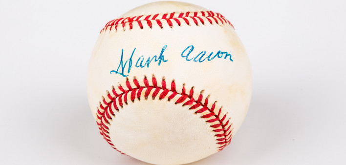 Hank Aaron played major league baseball fro 1954 through 1976 and hit a record 755 home runs.