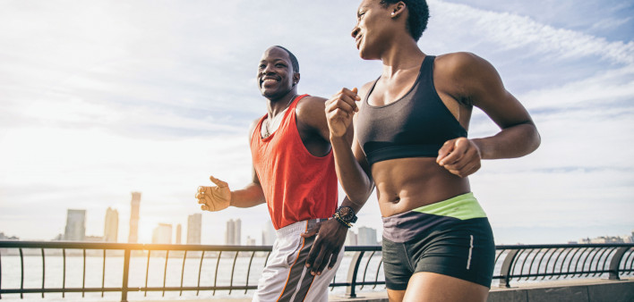 couple running