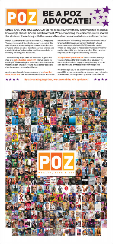 Be a POZ Advocate Poster