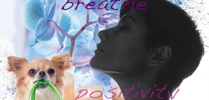 Self care illustration pet tea flowers figure relaxing