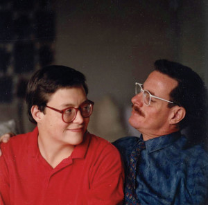 Stefan Lynch and his father, Michael, 1986.