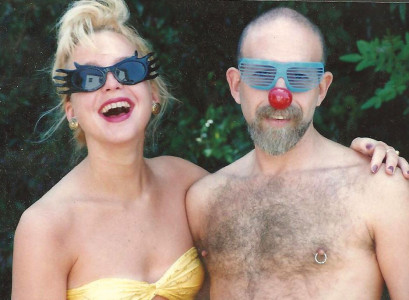 Gillian Bannon with her father, Larry W. Mahon, 1989.