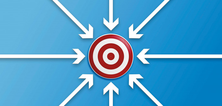 illustration arrows pointing at a target