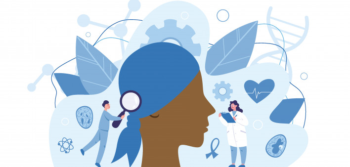 illustration cancer patient oncology