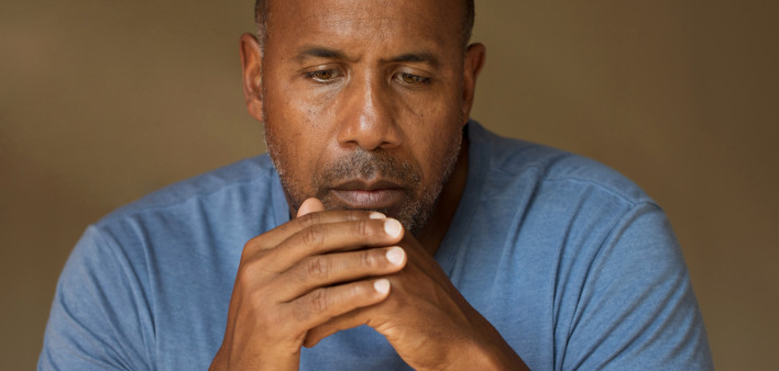 depressed man