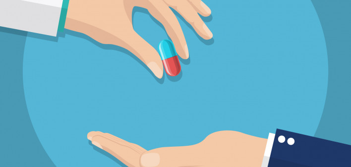 taking the pill one hand to another