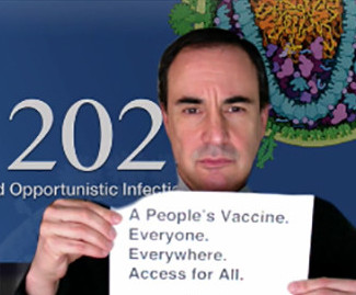 Fatima Hassan and Gregg Gonsalves call for global COVID-19 vaccine access at CROI 2021 opening plenary