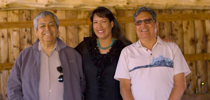 From left: Bill Hall, Shana Cozad and Hamen Ides in Positively Native
