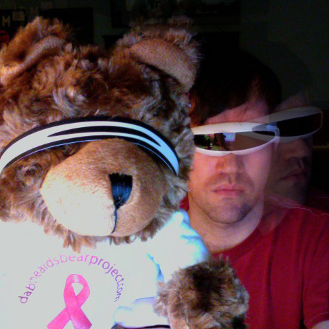 Shawn Decker and Dab the Bear