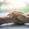 I'm always here love you,support you - Stock image China - East Asia, Adult, Affectionate, Cancer - Illness, Holding Hands