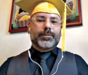 Luis Viera graduating from peer training