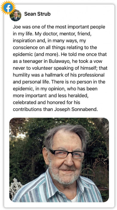 Sean Strub Facebook post Sonnabend