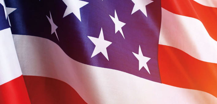 waving american flag