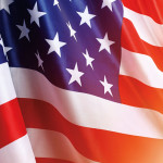 waving american flag