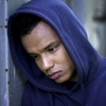 Difficult youth, teen hooligan serving sentence in prison for young criminals