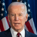Former Vice President & Democratic hopeful Joe Biden made foreign policy statement at Current on Pier 59