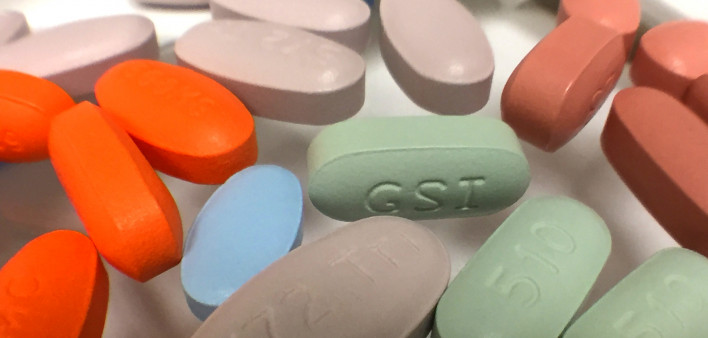 A variety of antiretroviral drugs used to treat HIV infection.