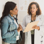 doctor and patient review treatment plan