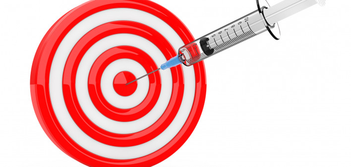 needle hitting taget